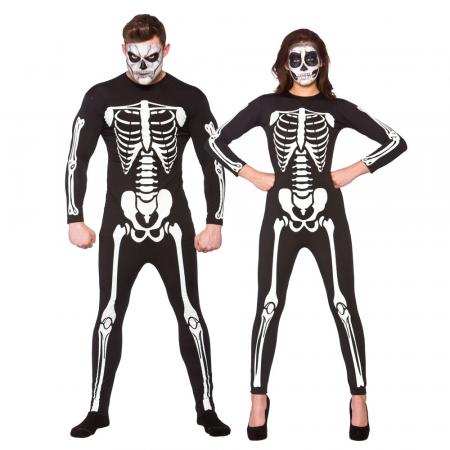 Unisex Skeleton Jumpsuit Skelett Overall