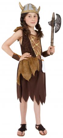Wikinger Krieger Kostüm für Mädchen