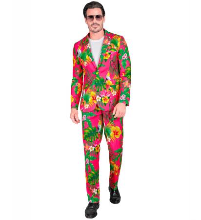 Party Fashion Anzug mit Neon Copacabana Muster Jackett & Hose
