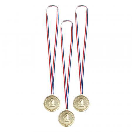 3 Medaillen '1' Ø 7.5 cm