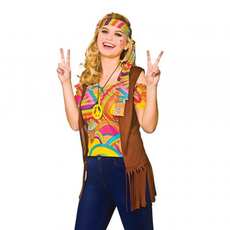 Cooler entspannter Hippie Damen Kostüm