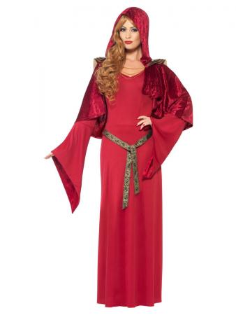 Hohe Priesterin Kostüm mit Kleid, Gürtel, Kapuzencape l Smiffys 43718
