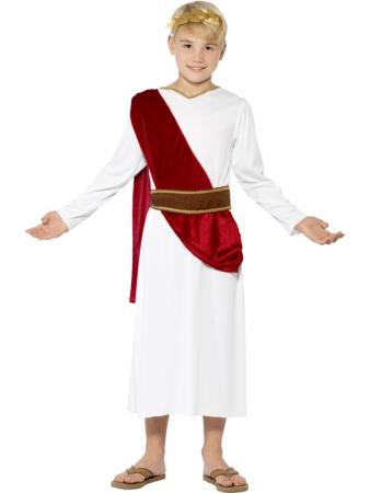 Römer Junge Kostüm mit Robe, Gürtel und Kopfbedeckung I Fever 44061