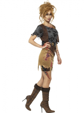 Deluxe Zombie Jägerin Huntress Kostüm