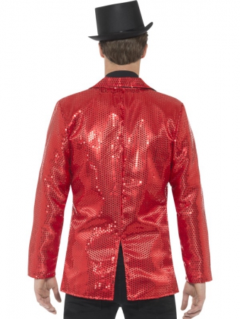Pailletten Jacke Jacket in Rot