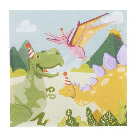12 Papierservietten Dino Party 33 x 33 cm