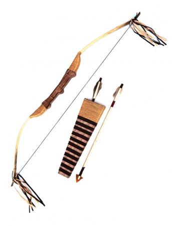 Indianer Bogen mit Köcher 100cm