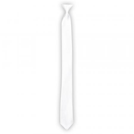 Krawatte Schlips 50cm Weiss Seidenmatt