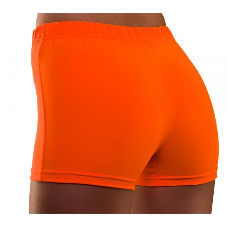 80er Neon Hot Pants Shorts in Neon Orange