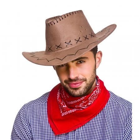 Cowboy Halstuch Bandana Rot/Weiss