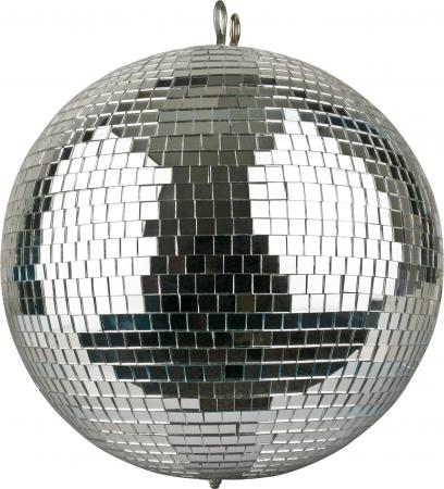 Disco Spiegelkugel Spiegelball 30cm Silber