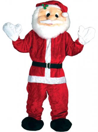 Deluxe Santa Weihnachtsmann Maskottchen Ganzkörper Kostüm