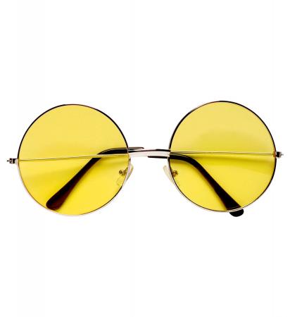 Hippie Brille mit gelben Gläsern