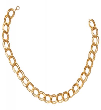 Goldene dicke Halskette 60cm