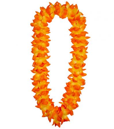 Hawai Waikiki Blütenkette Petal Lei 9,5cm Durchmesser Orange