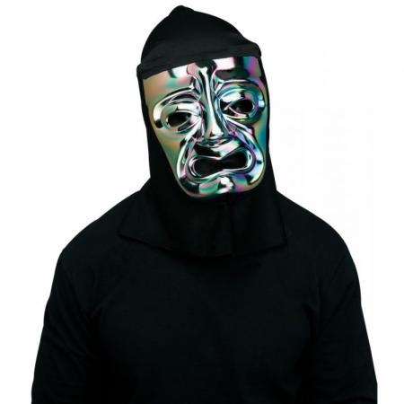 Oil Slick Traurige Maske mit Schwarzem Tuch