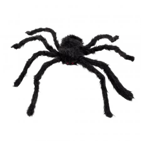 Haarige Spinne schwarz (50 x 65 cm)