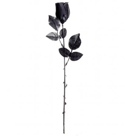 Schwarze Rose 44cm