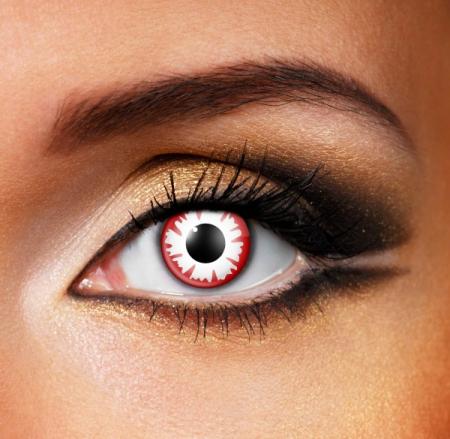 Weisser Teufel Augen Effekt Kontaktlinsen White Demon