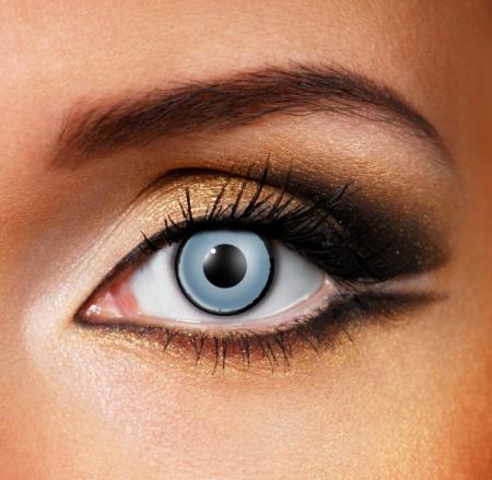 Graue Zombie Augen Effekt Kontaktlinsen Gargoyle