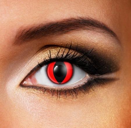 Rote Katze Augen Effekt Kontaktlinsen Red Cat