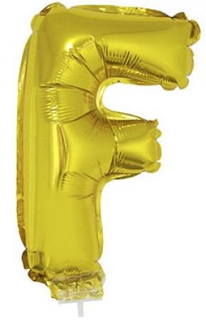 Folienballon Buchstabe F Gold 41cm