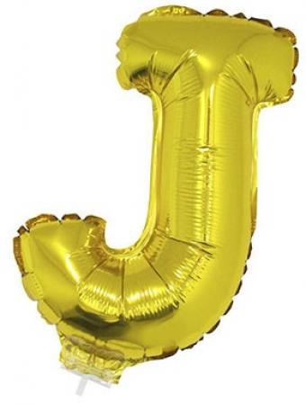 Folienballon Buchstabe J Gold 41cm