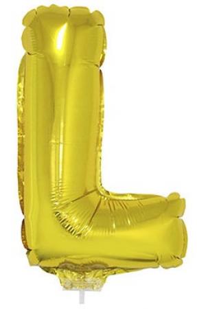 Folienballon Buchstabe L Gold 41cm