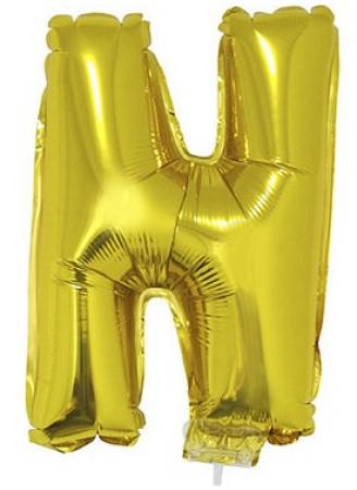 Folienballon Buchstabe N Gold 41cm
