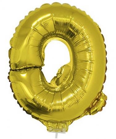 Folienballon Buchstabe Q Gold 41cm