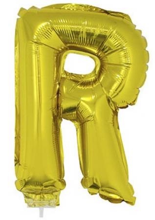 Folienballon Buchstabe R Gold 41cm