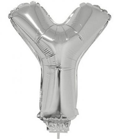 Folienballon Buchstabe Y Silber 41cm