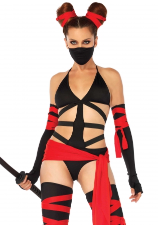 Sexy Killer Ninja Damenkostüm