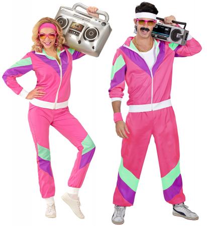 80er Jahre Trainingsanzug Pink Unisex 