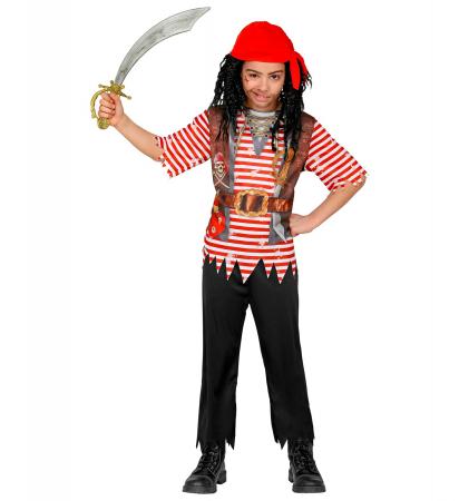 Pirat Kostüm mit Oberteil, Hose und Bandana