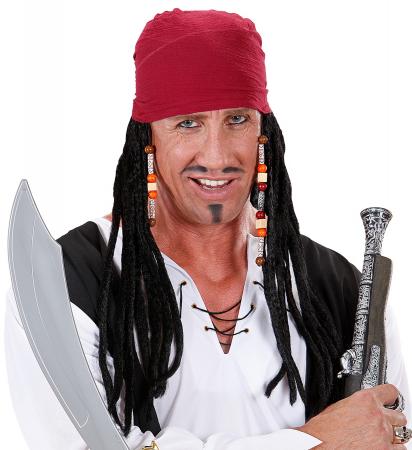 Karibische Piraten Perücke mit Dreadlocks