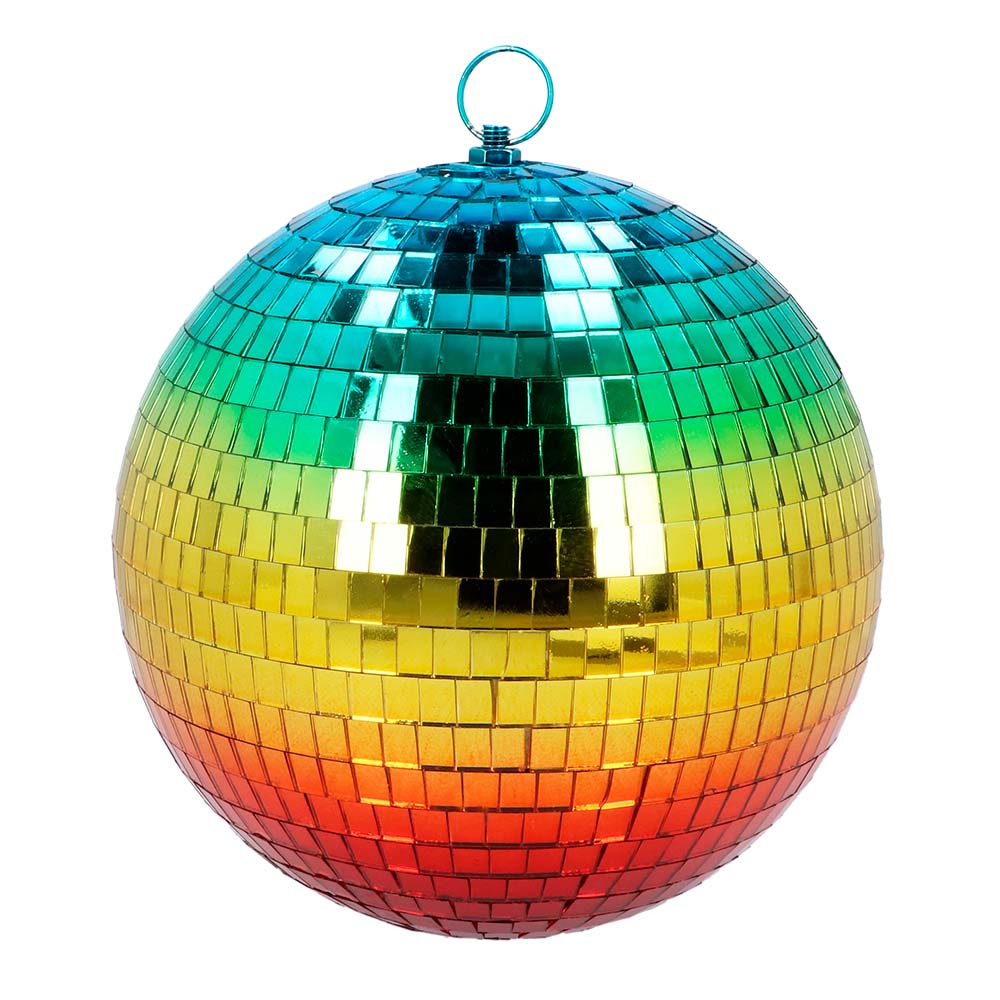 Disco Spiegel Kugel Spiegelball 20cm Regenbogen 