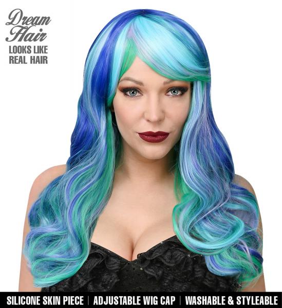 Perücke Dream Hair Meerjungfrau Leia Lang und Mehrfarbig
