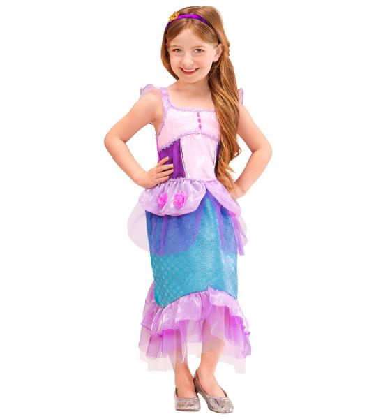 Meerjungfrau Kostüm Mädchen Kleid, Haarband mit Seestern