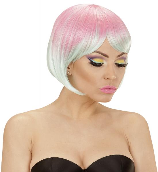 Perücke Dream Hair Melange in Pink/Türkis