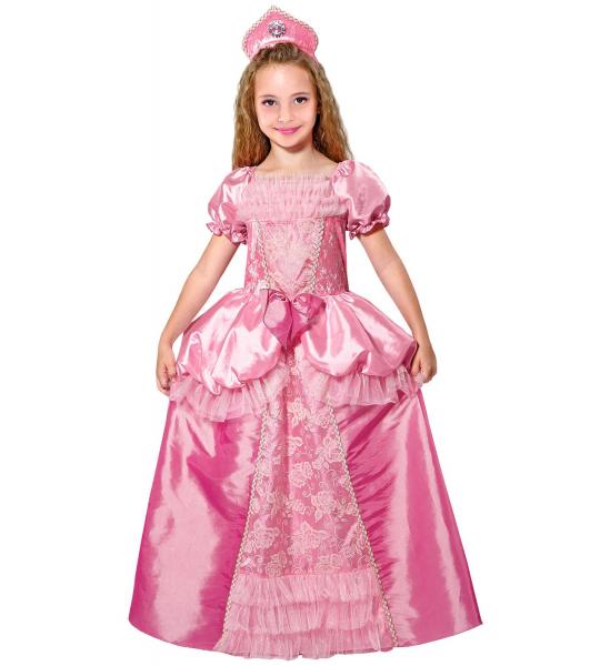 Prinzessinen Kleid für Mädchen mit Kleid und Kopfscmuck