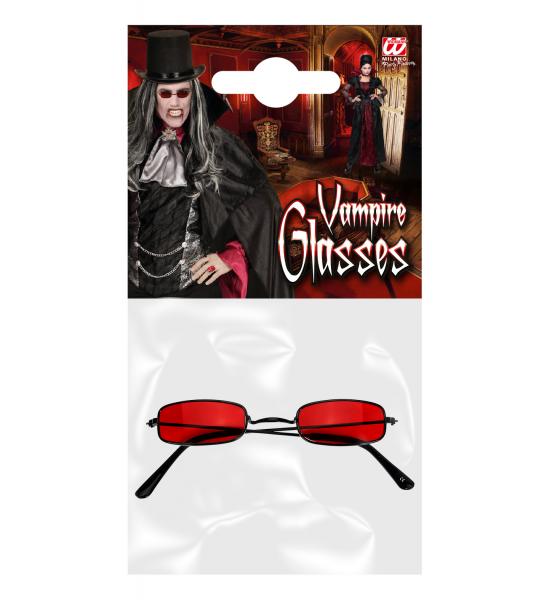 Vampir Brille Rot