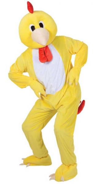 Funky Chicken Maskottchen Ganzkörper Kostüm