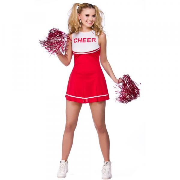 Lindsay High School Cheerleader Kostüm rot