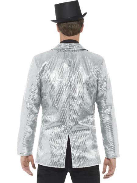 Pailletten Jacke Jacket in Silber