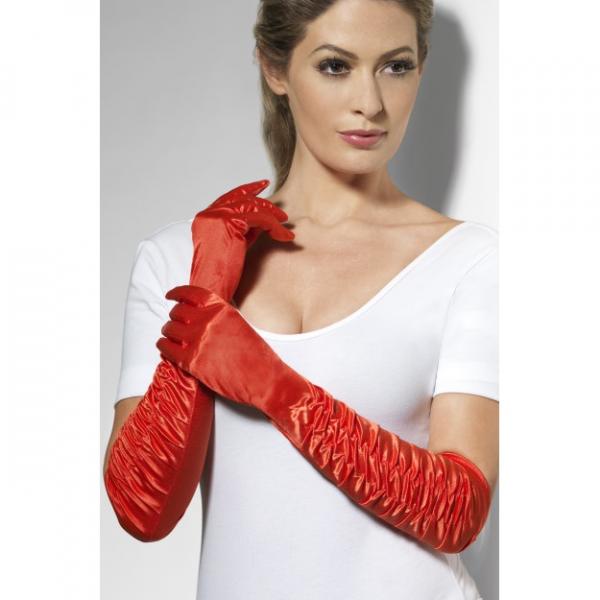 verführerische Handschuhe Rot 46cm