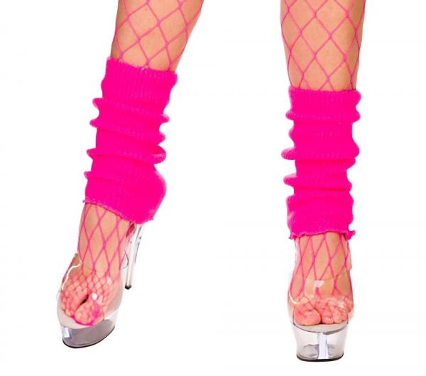 Beinstulpen in Neon Pink