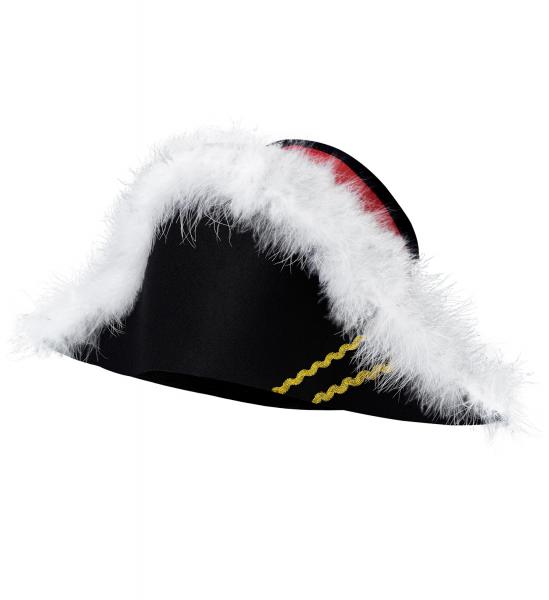 Napoleon Hut mit Federn aus Filz