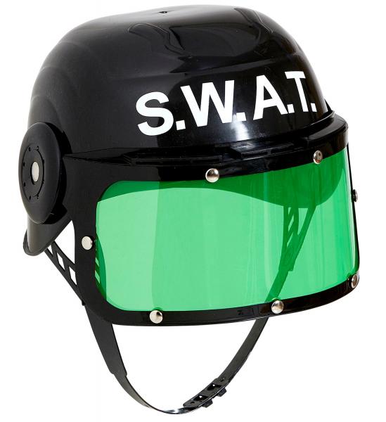S.W.A.T. Helm aus Hart Plastik Schwarz
