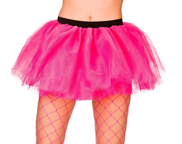 3 lagiges kurzes Petticoat ideal für Kostüme in Hot Pink